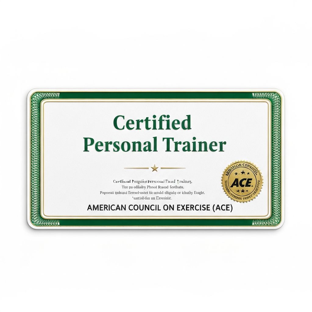 Certified Personal Trainer certificate